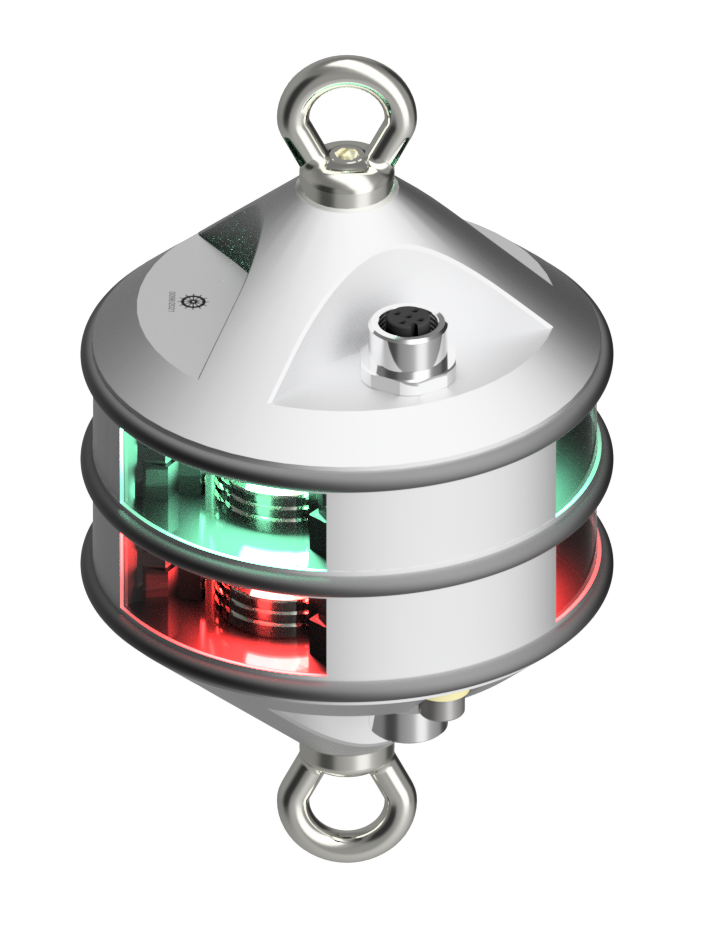 3nm 360° Red/Green, hoist, silver anodized 3nm 360° Red/Green, hoist, silver anodized